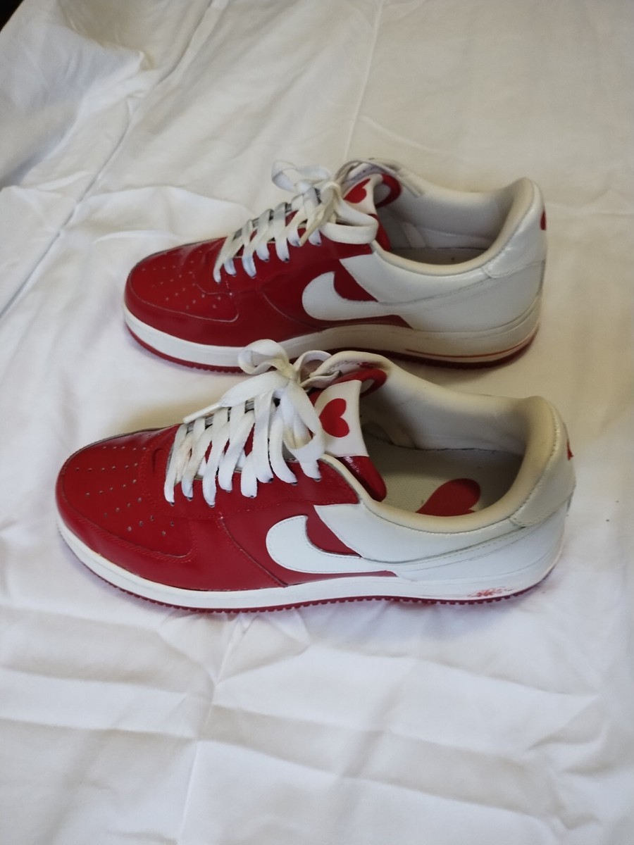 vintage nike red 2003 valentines air force 1