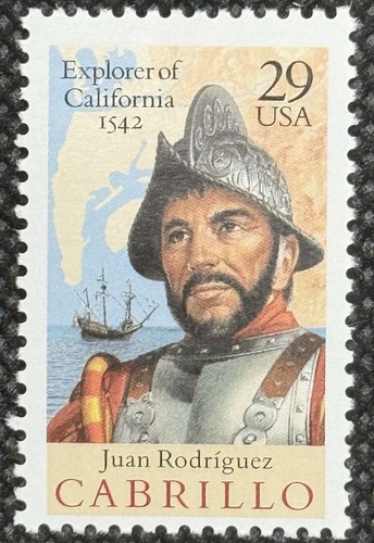 Scott#: 2704 - Juan Rodriguez Cabrillo - Explorer - 29¢ 1992 SV single stamp MNH - Picture 2 of 3