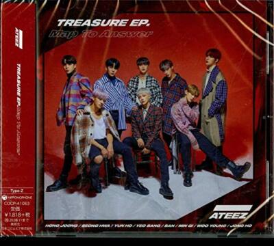 TREASURE EP.Map To Answer CD＋トレカ8人セット ATEEZ TREASURE EP. Map To Answer Type Z CD K-Pop NEW from Japan