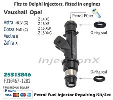 Fuel Injector Service Kit O-Ring 25313846 for Vauxhall Astra Corsa Vectra Zafira