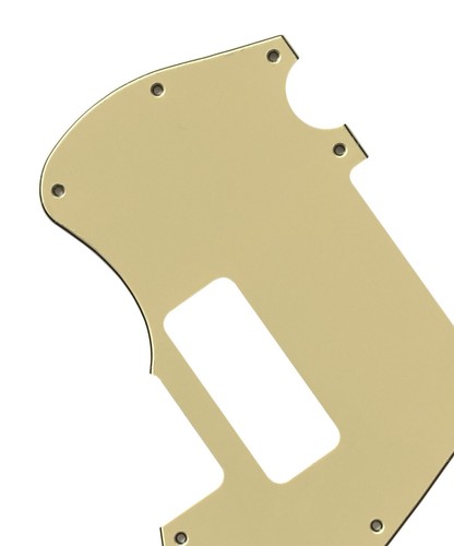 Golpeador de guitarra estilo híbrido para Telemaster Jazzcaster P90 3 capas amarillo vintage - Imagen 5 de 6