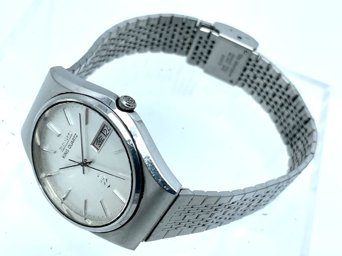 Vintage SEIKO KING QUARTZ Men's Watch Quartz Silver Dial New Vintage SEIKO KING QUARTZ Men's Watch Quartz Silver Dial New
