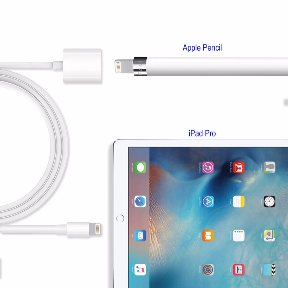 TechMatte Apple Pencil Flexible Charging Adapter for iPad Pro (Cable - 3 Feet) - Image 2 of 4