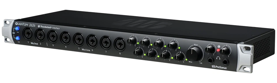 Presonus Quantum 2626 26x26 Thunderbolt 3 Audio Recording Interface w/8 Preamps - Image 3 of 4