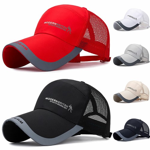 Unisex Net Breathable Baseball Cap Adjustable Casual Hat Summer Sunscreen Sunhat - Afbeelding 1 van 18