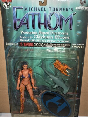 Michael Turner`s FATHOM--Action-Figur ca.14 cm + Zubehör ,Neu,OVP,Lizenz,Rarität