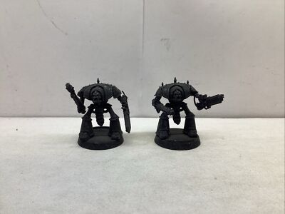 Warhammer Epic IMPERIAL KNIGHT PALADINS X2 built & PRIMED PLASTIC OOP CM102