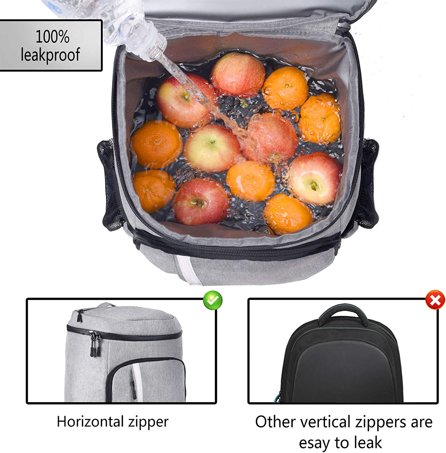 Leakproof Insulated Waterproof Backpack Cooler Lightweight Bag