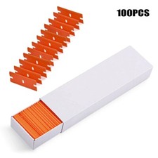 100x Plastic Edge Blades Double Edge Razor Scraper For Paint Clean Glue Remover