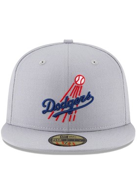 grey la dodgers hat