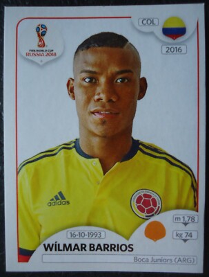 Panini Sticker 645 Wilmar Barrios Colombia Kolumbien FIFA World Cup Russia 2018