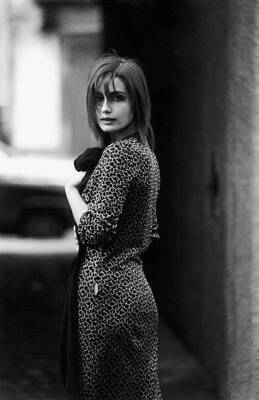 Italian actress Claudia Koll photo shooted in a dark lane Ital- 1980 Old Photo