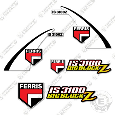 Fits Ferris IS3100Z Decal Kit Mower - 7 YEAR OUTDOOR 3M VINYL!