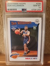 2019-20 Panini NBA Hoops - Hoops Tribute #296 Zion Williamson (RC)