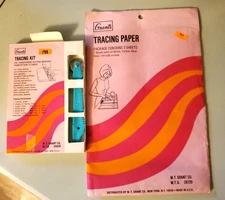 Grants Tracing Kit Serrated Trace Wheel and Tracing Paper NEW NOS