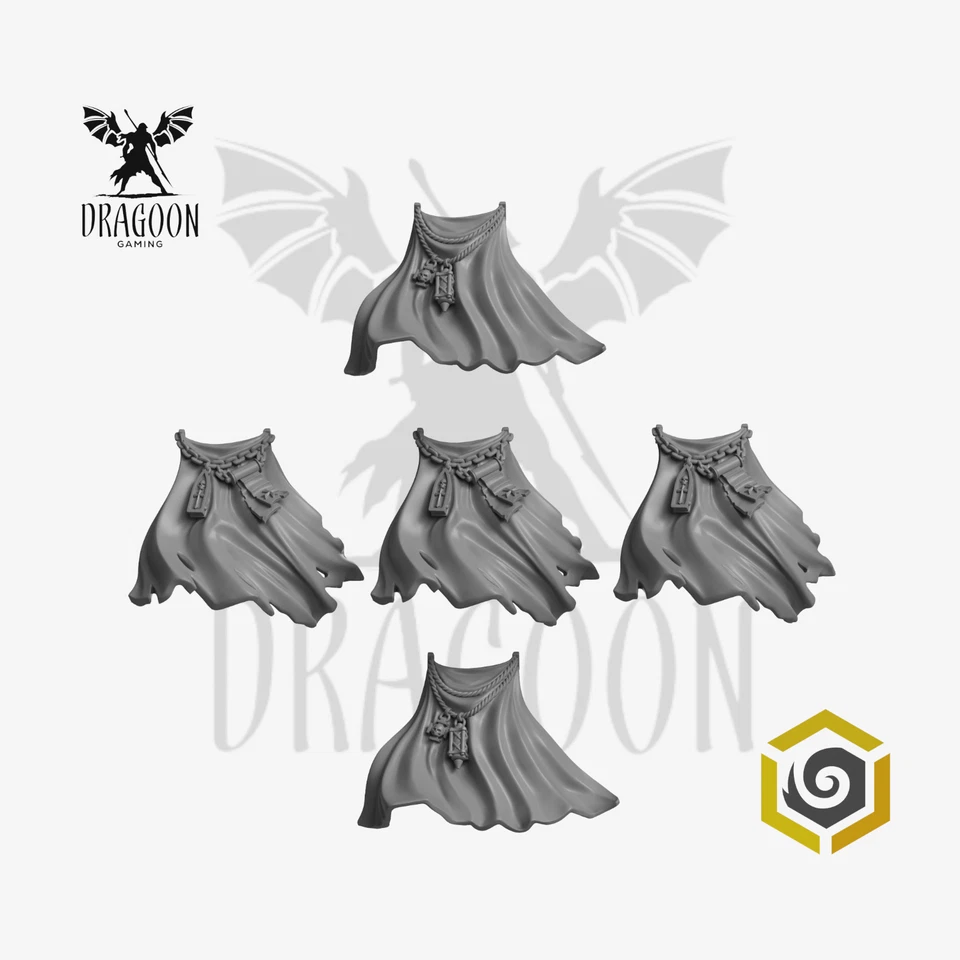 GREYTIDE STUDIOS Eternal Crusader Terminator Cloaks Conversion Bits For Prime 28mm Sci-fi Marines