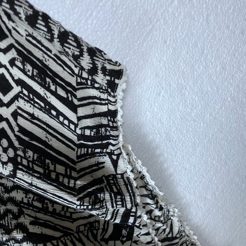 L*Space Ivory Coast Kimono Black Geometric Swim Cover Up Geometric One Size - Picture 9 of 10