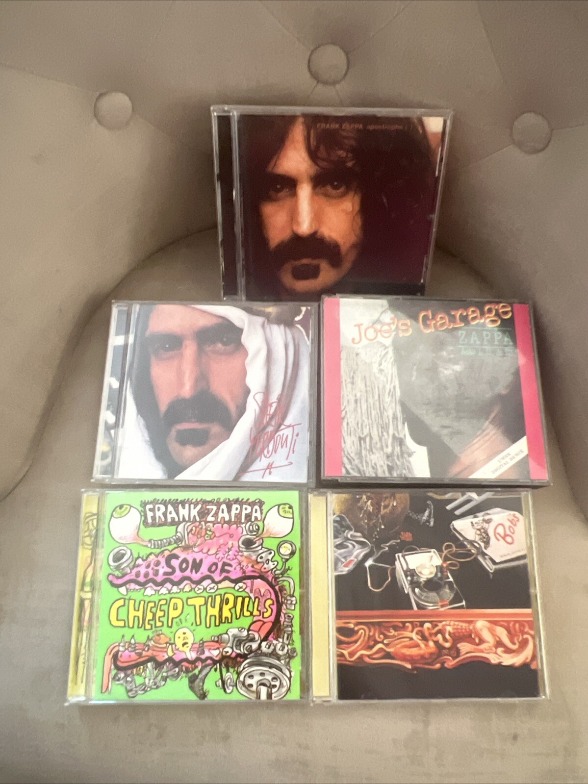 Frank Zappa 5 Cd Joe’s Garage Overnite Sensation Sheik Yerbouti Apostrophe Cheep