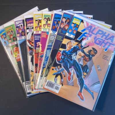 Alpha Flight, Marvel Comics. vol 2., # 7-15. (9 High quality comics)