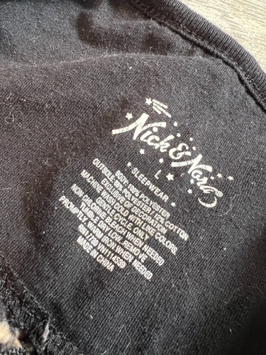Nick and Nora Pajamas Large One piece romper full zip Animal Print Sleeper - Picture 2 of 11