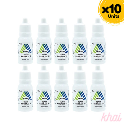 10x Alcon Tears Naturale II 15ml Lubricant Soothing & Moisturizing Eye Drops