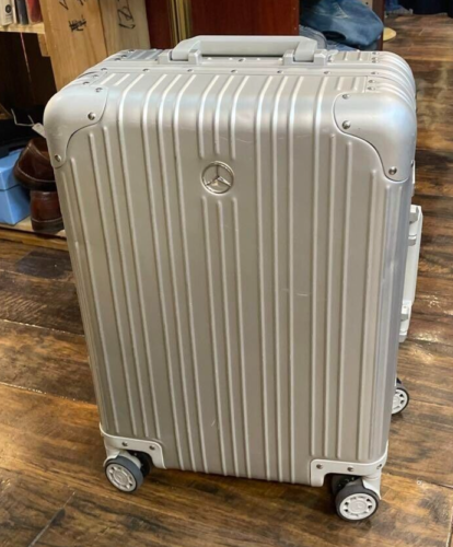 Mercedes Benz Suitcase Novelty Original Aluminum Carry bag 32L Japan - Picture 1 of 4