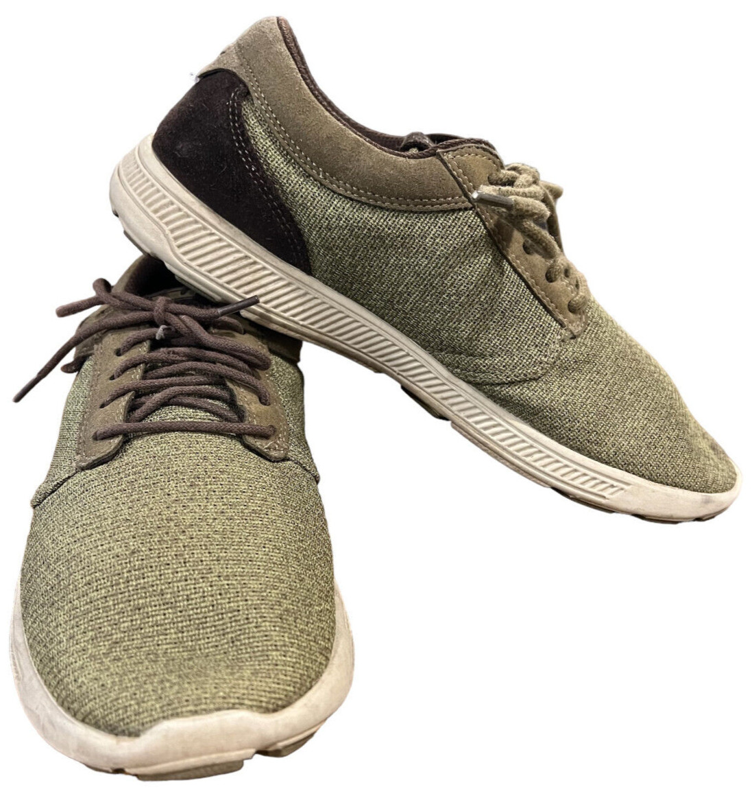 Supra Hammer Run Green Textile Mens Lace Up Trainers Shoes