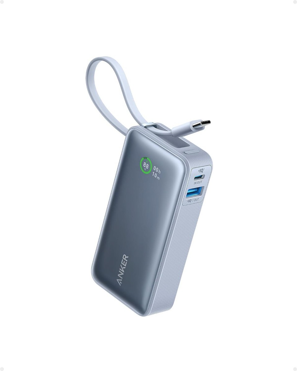 Anker Nano Power Bank Built-in USB-C Cable 10000mAh Portable