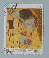 Lot France année 2002 Yvert 3461 oblitéré cachet rond tableau gustav klimt