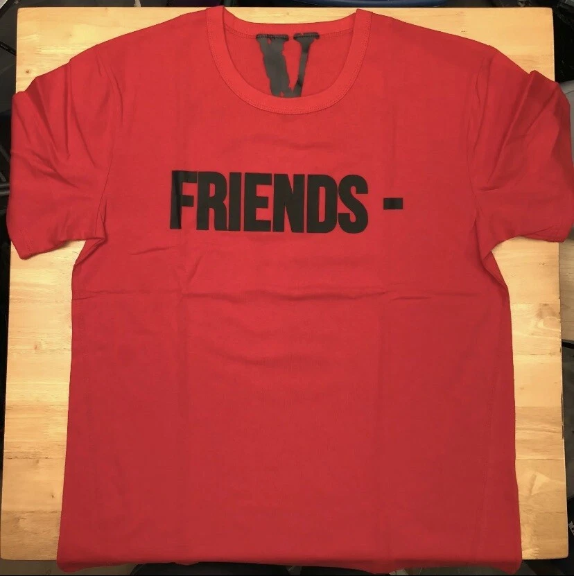 Red and best sale black vlone shirt