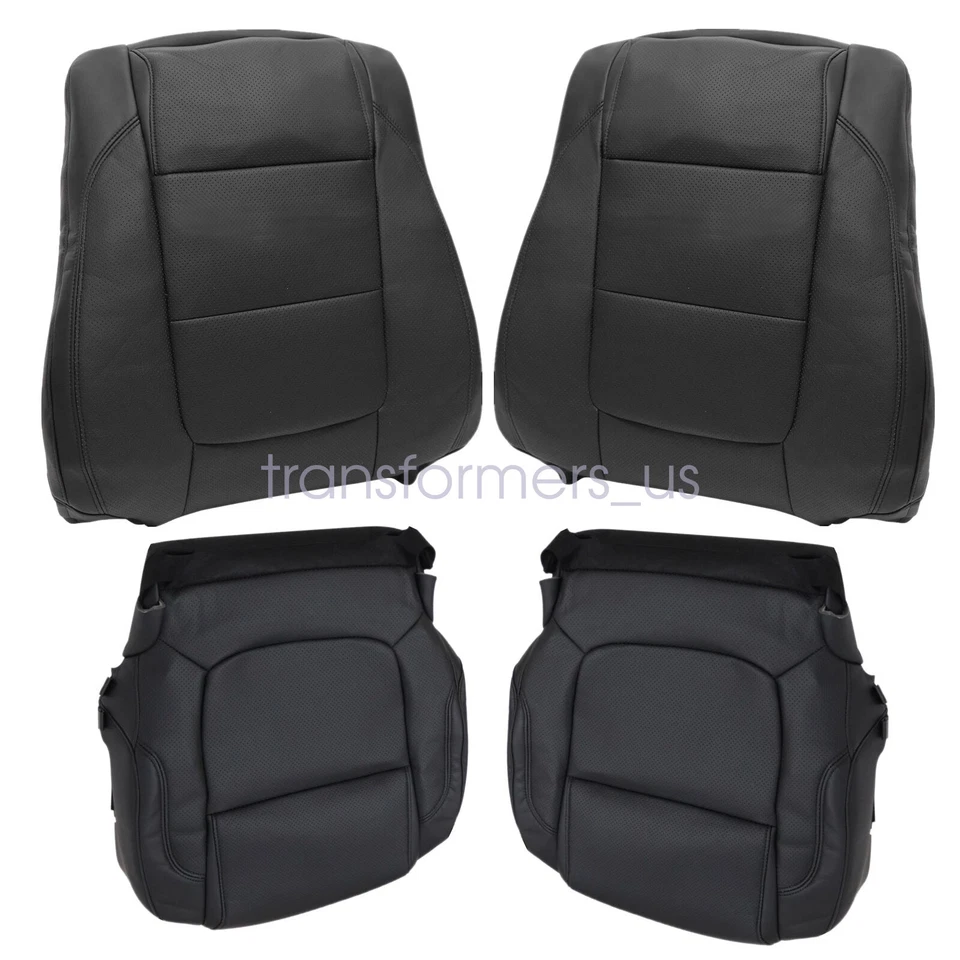 For 2011-2015 Ford Explorer Limited Driver Passenger Bottom Top Seat Cover Black - Image 3 of 4