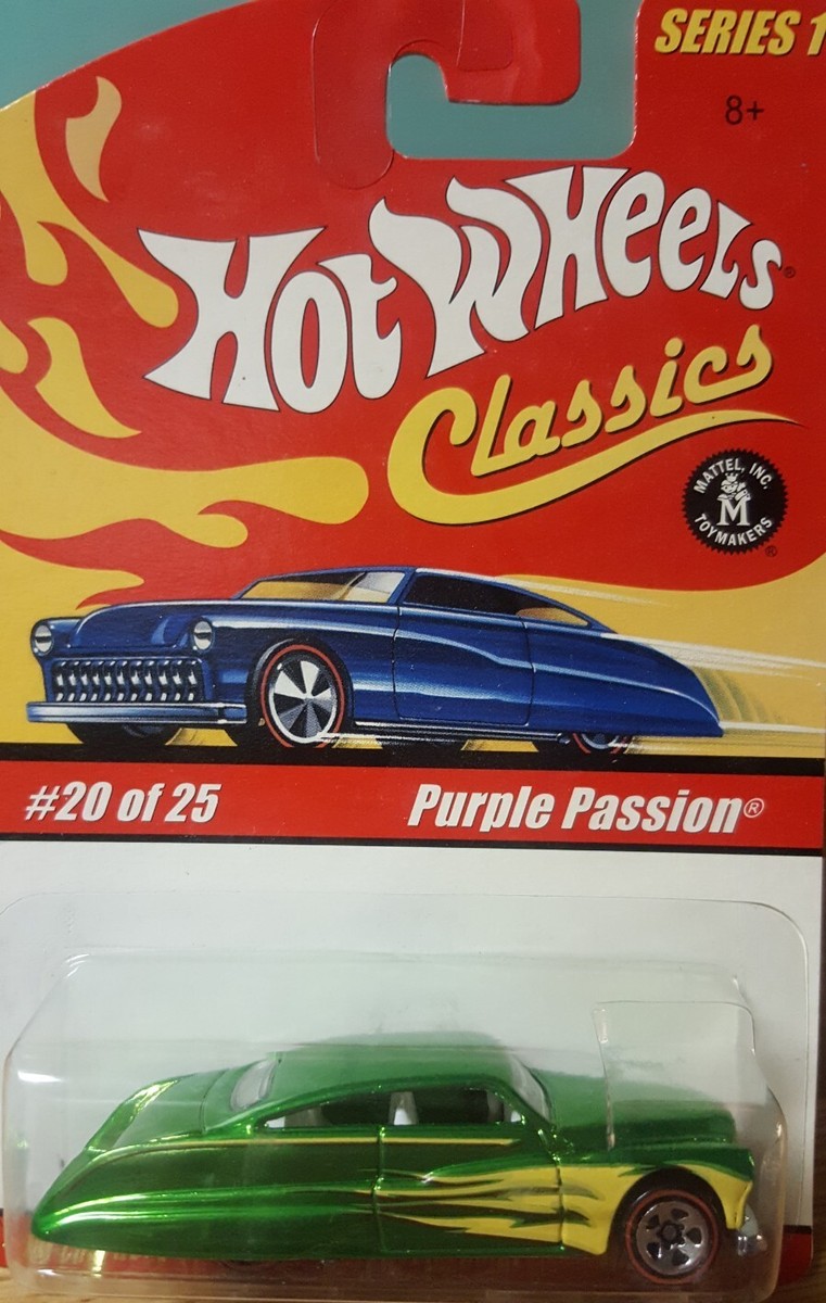 Hot Wheels Classics Redlines Purple Passion Chrome Green w