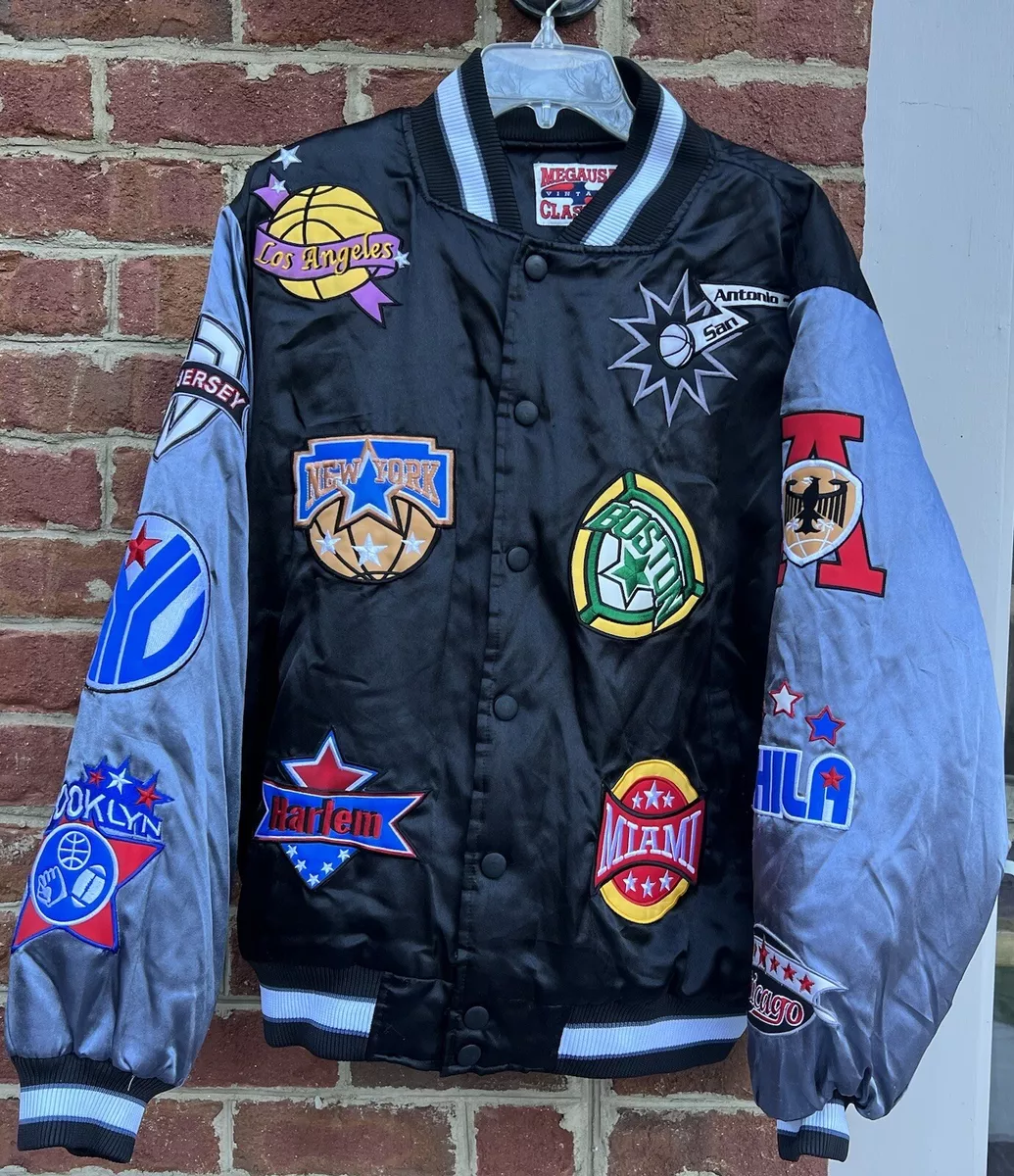 Louis Vuitton X NBA Leather Basketball Jacket Black for Men