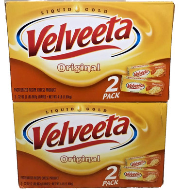 Velveeta Original Pasteurized Cheese Loaf 32 oz (pack of 4)