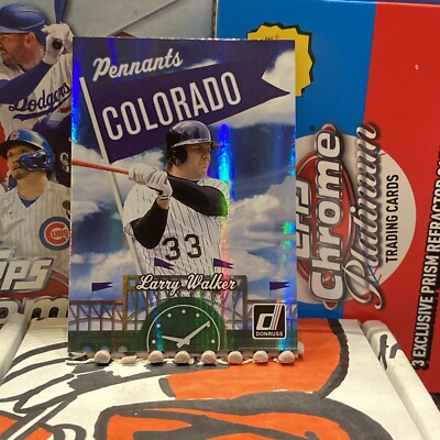 2023 Panini Donruss Baseball #P8 Larry Walker Pennants SP Insert 
