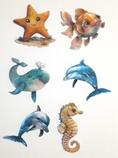 3D UPick Sea Horse Dolphin Whale Starfish  Scrapbook Card Embellishment 3617-2