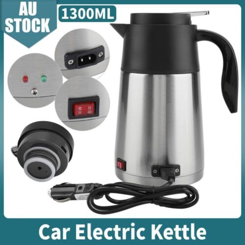 Electric 12V 1300ml Car Kettle On The Road Travel Portable Boat Caravan Camping - Picture 1 of 12