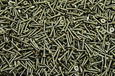(3000) Phillips Flat Head 6 x 3/4 Wood Particle Board Screw Plain #6 Unplated