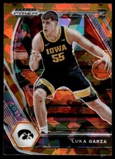 2021-22 Panini Prizm Draft Picks Prizms Orange Ice Luka Garza #51 20583