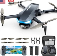 Drone with Camera for Adults - 2K HD Camera FPV Live Video, GPS Drone with Auto 