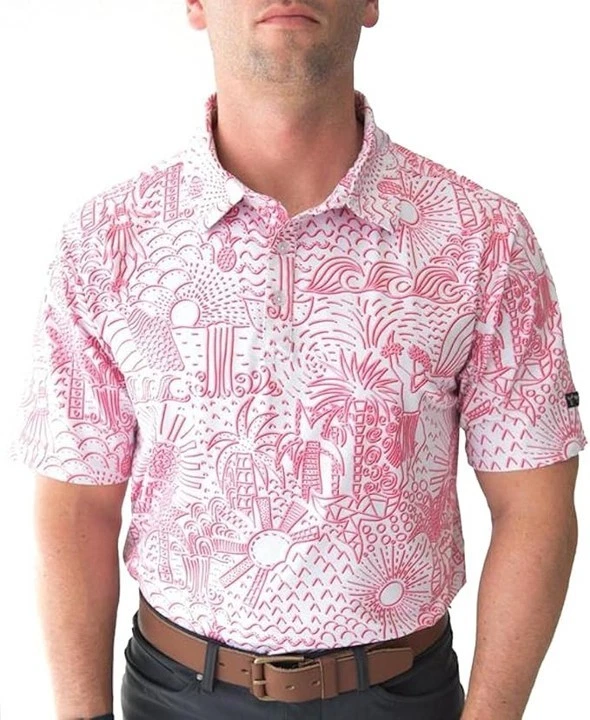 YATTA GOLF - Mens Golf Shirt Wicking Quick-Dry Short Sleeve Standout Small NEW