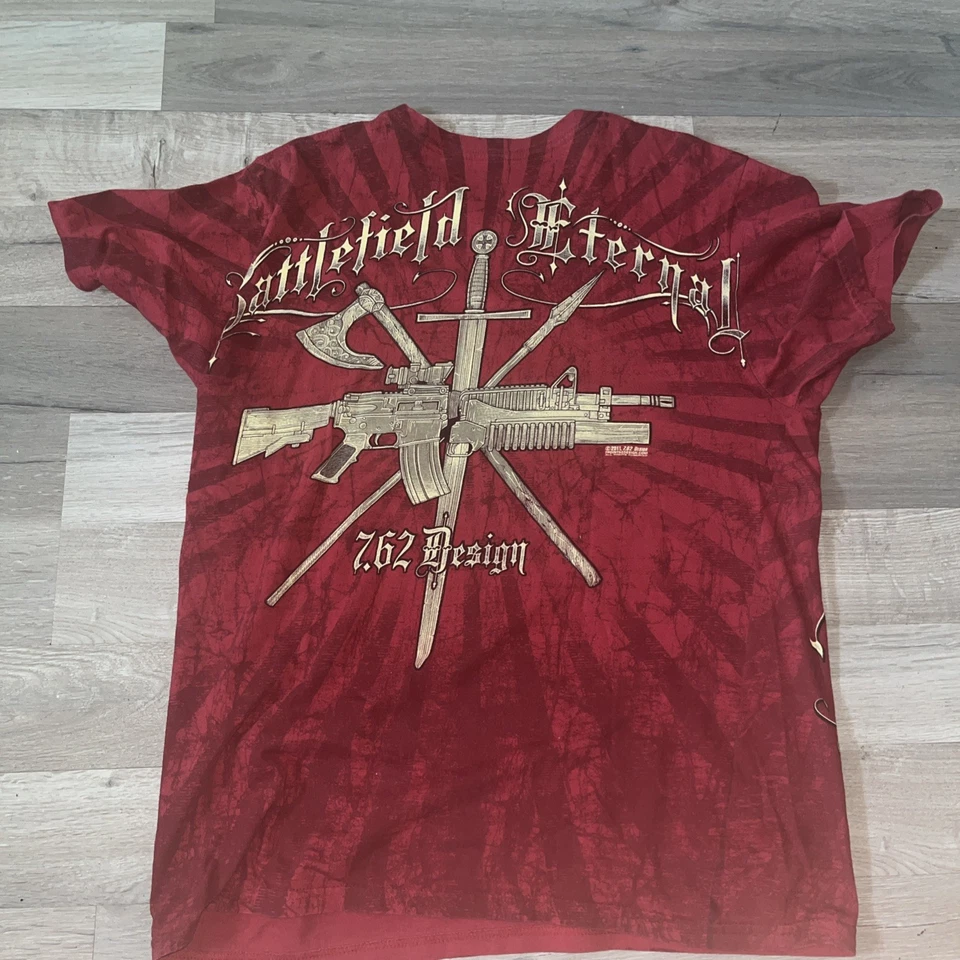 Camiseta De Colección Diseño 762 Y2K AOP Camiseta Gráfica Retro Battlefield Eternal Hombres XL Foto 2 de 3