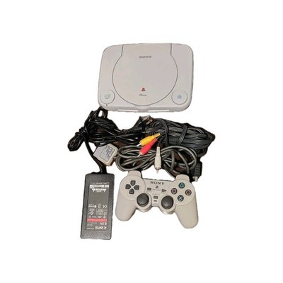 Sony PS One Slim Console,1 Controller, Cords, No Games Tested 