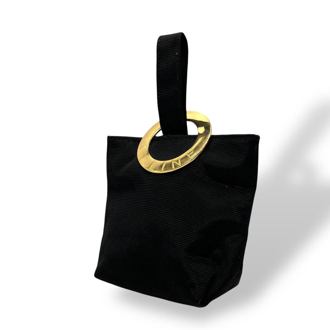 Celine Black PVC Handle Bag Authentic G0603323