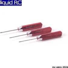 Dynamite 2904 Machined Hex Driver Metric Set Red