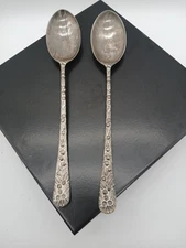 International Silver Company  Set of 2 Silverplate Flatware Salad Serving Spoons