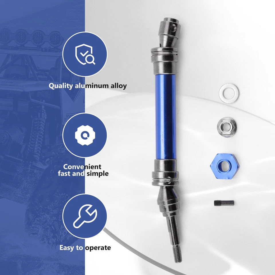 4 StüCk Metall-Antriebswelle Vorne und Hinten CVD für 1/10 Slash S1965 - Bild 3 von 4