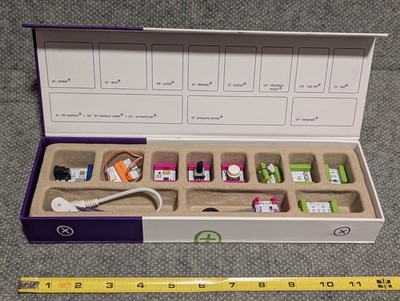 Little Bits Starter Kit V0.3 Complete Kit 11 Pieces  In Box (no 9v battery)
