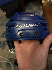 Bauer Reakt 155 Kask do hokeja na lodzie Dorosły Mały Królewski Niebieski