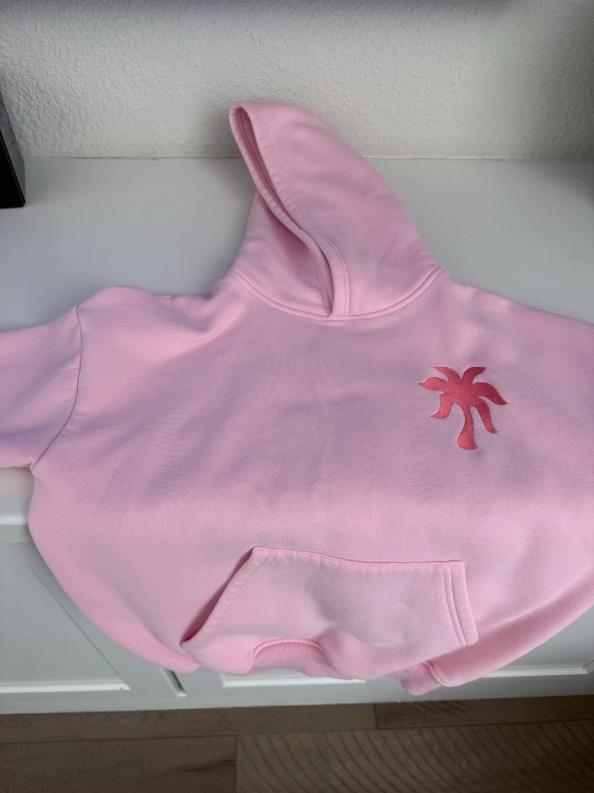 Pink Palm Puff XXS Everything Comes In Waves Sweatshirt Women's